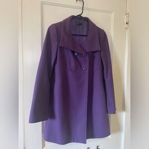 Purple Benetton wool coat